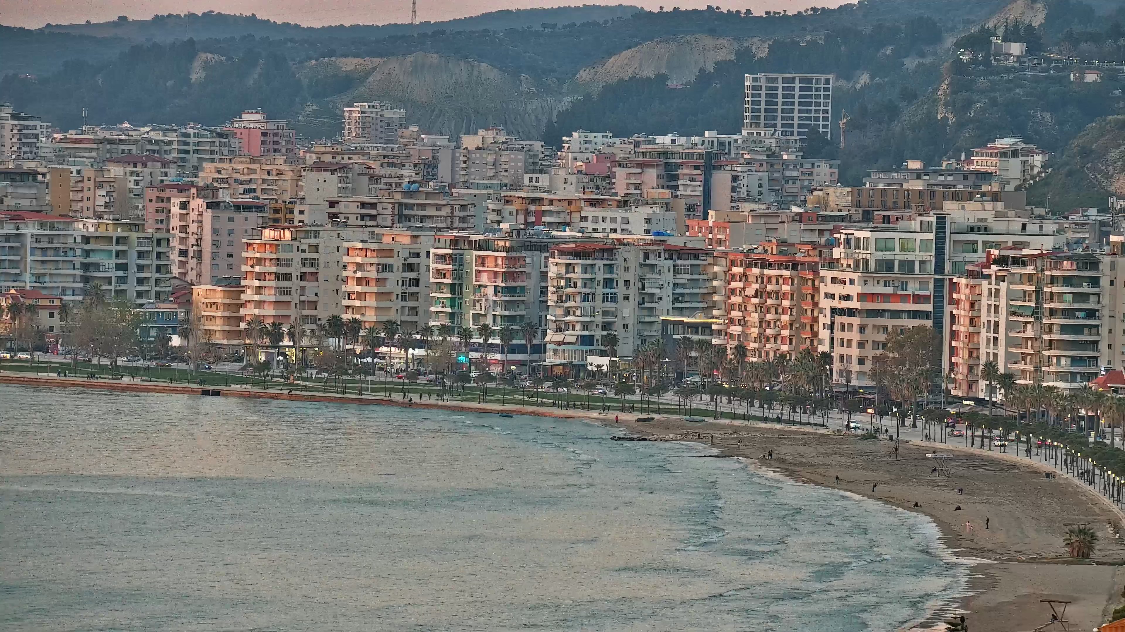 Lungomare waterfront in Vlore, Albania