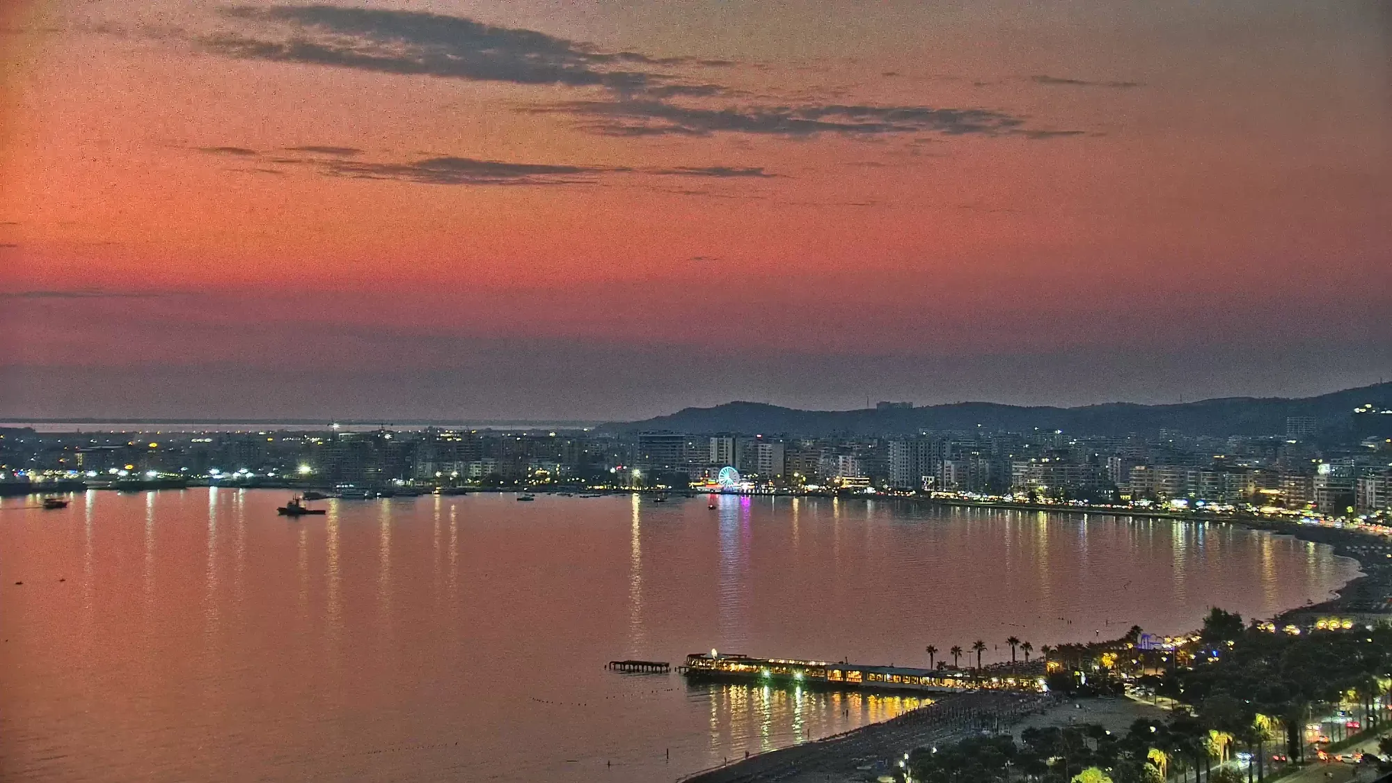 Vlora Bay at sunset